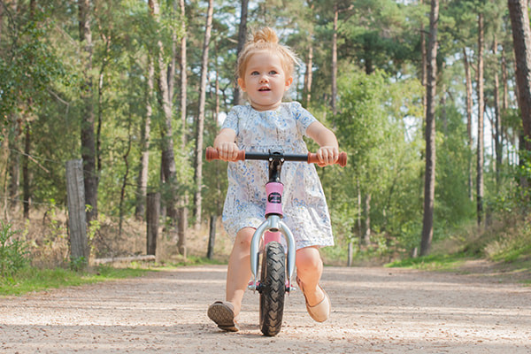 Roze frame met zilveren voorvork