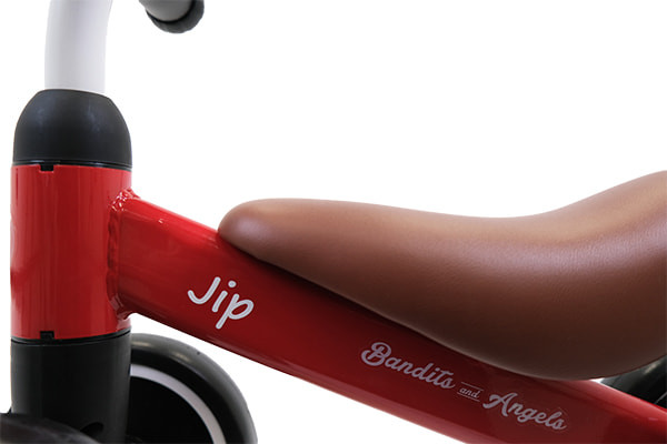 Witte naamsticker Little Starter Red