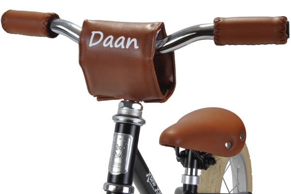 Kinbeschermer bruin voor retro loopfiets