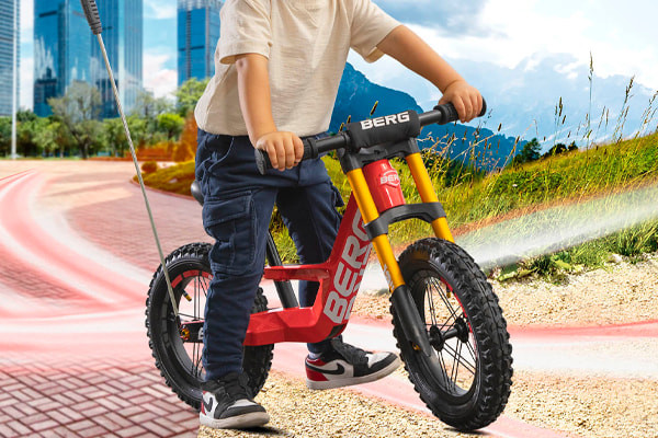 Met 12" cross luchtbanden