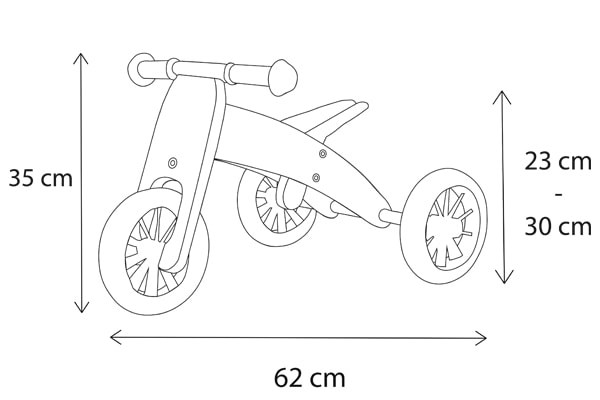 Stand 2: driewieler hoog