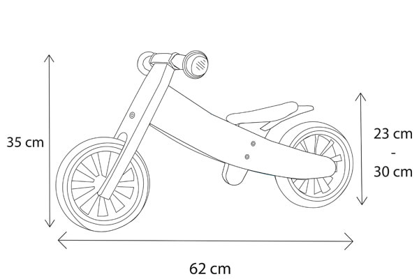Stand 3: tweewieler met laag frame