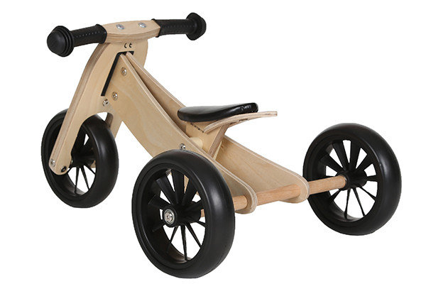 Als driewieler met laag frame.