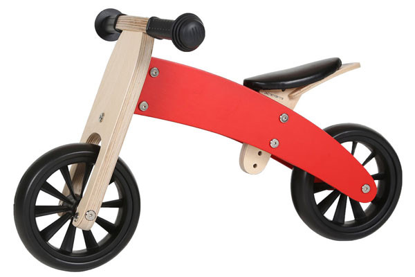 Als tweewieler met hoog frame.