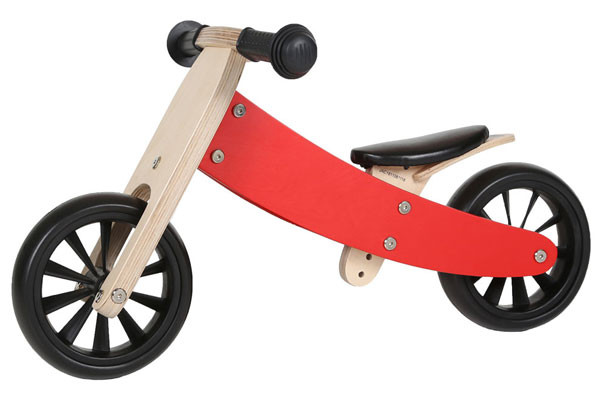 Als tweewieler met laag frame.