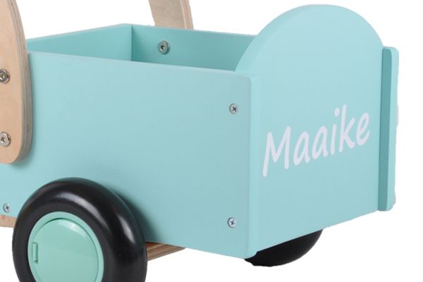 Optioneel: sticker met eigen naam.