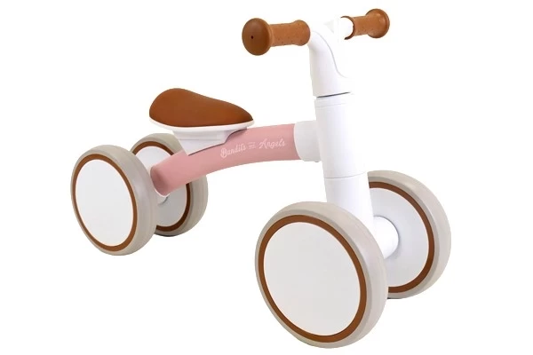 De loopfiets zonder mandje voorop