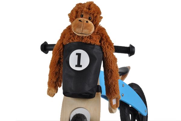 Zwarte stuurtas met nummer 1.