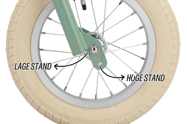 Ook het frame is verstelbaar