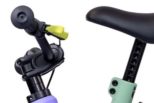 Verstelbaar zadel en stuur