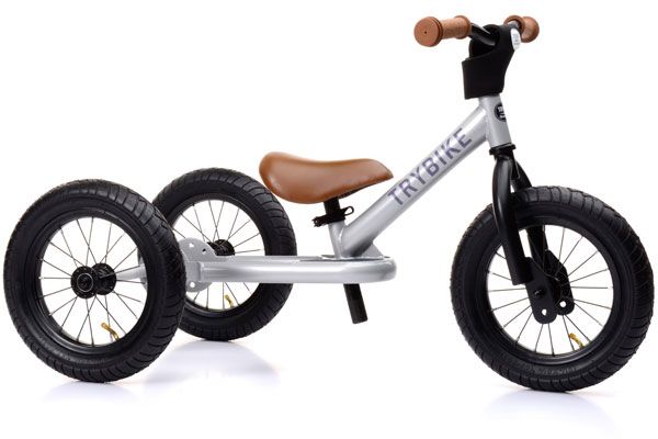 Trybike Silver Metallic als driewieler.