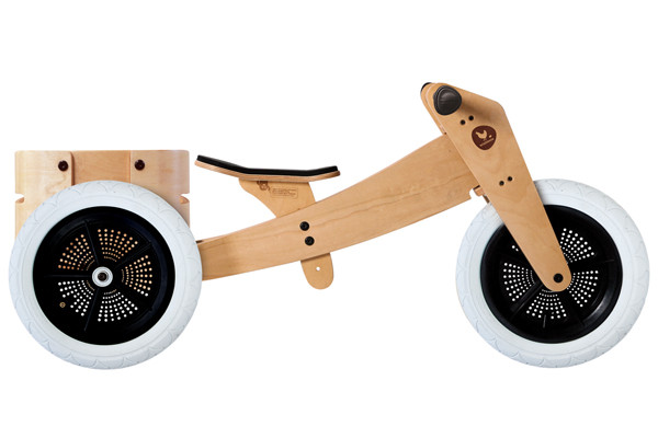 Cargo Bin op de Wishbonebike 3 in 1 Original.