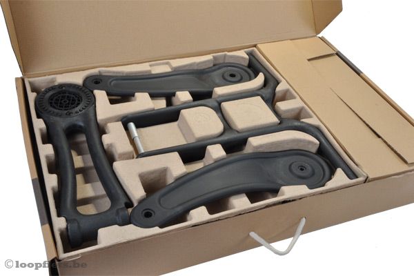 De Wishbonebike is gemakkelijk te monteren.