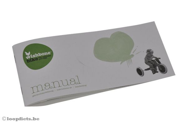 Wishbonebike handleiding in het Nederlands.