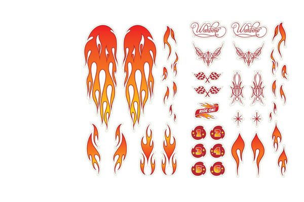 Wishbonebike vammen stickers.