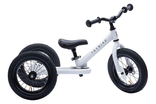 Trybike Steel wit 2-in-1 loopfiets